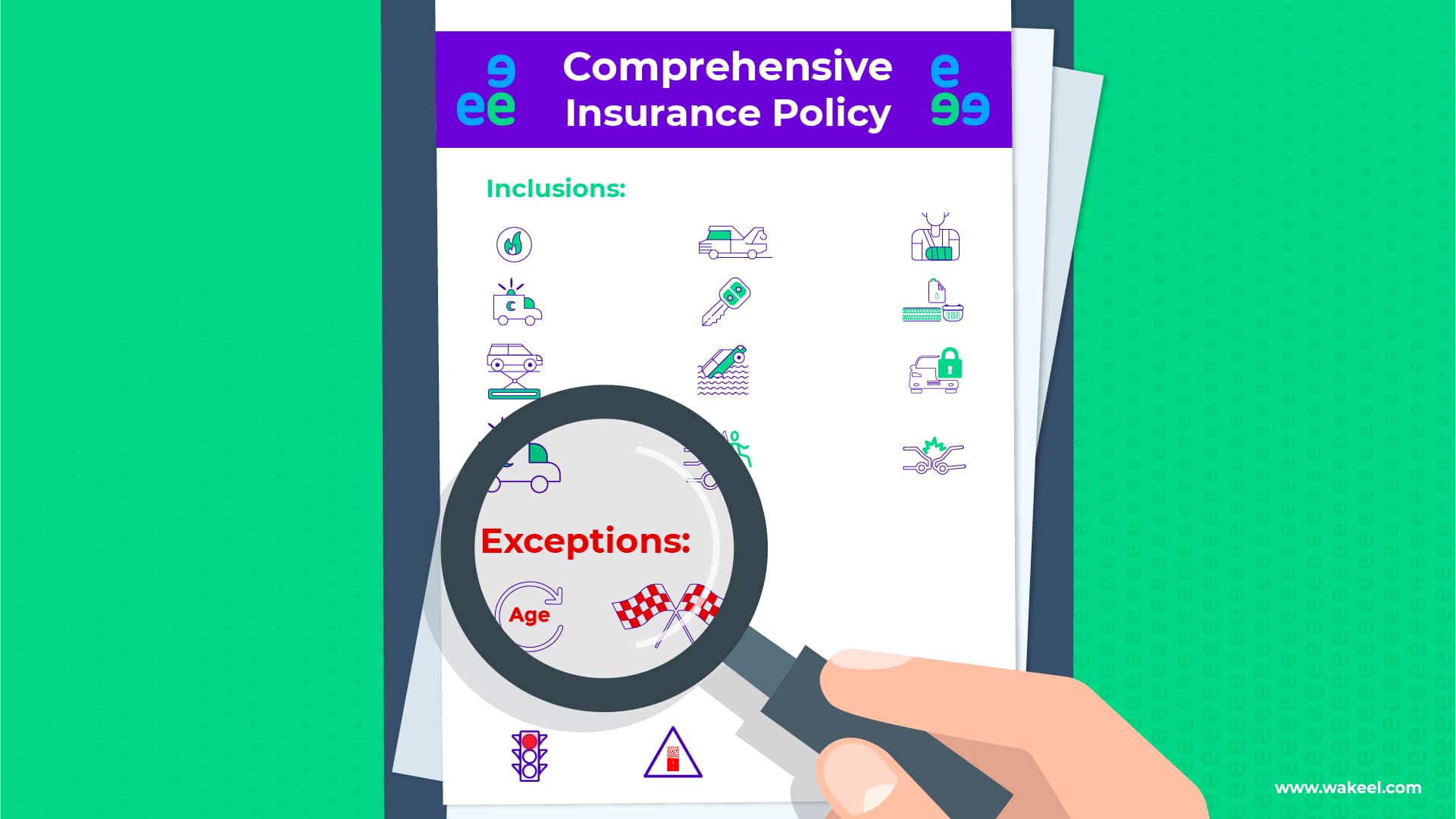 Comprehensive car insurance cover all claims- wakeel