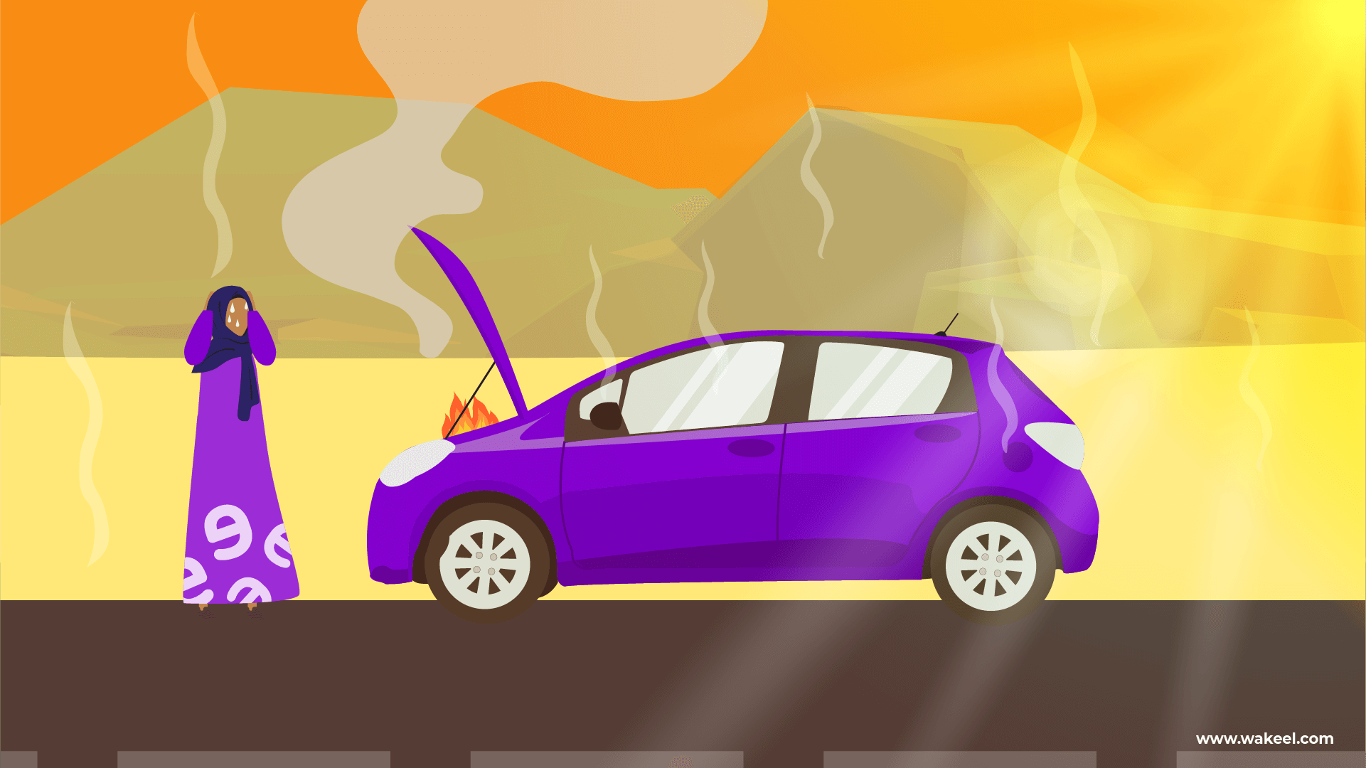 كيف تتجنب حرائق السيارات في فصل الصيف